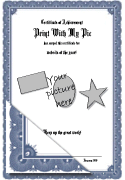 Formal award certificate templates