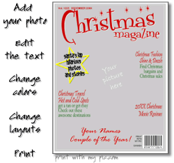 Magazine cover photo templates